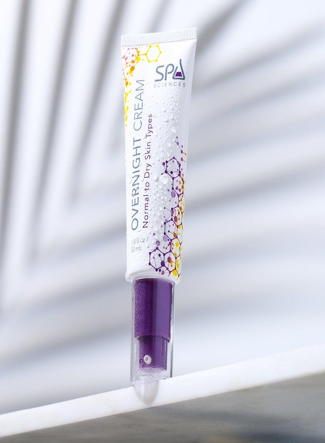 Spa Sciences - Overnight Cream For Normal to Dry Skin Types - Made in the USA- Rejuvenating Formula - With Ceramides, Hyaluronic Acid, Bakuchiol and Squalane - Restore, Hydrate, Nourish - Vegan -1.8oz - Image 5